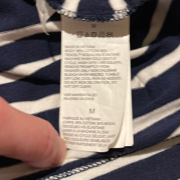 NAUTICA Navy/White Striped Sleeveless Top | EUC | Medium - Picture 7 of 8